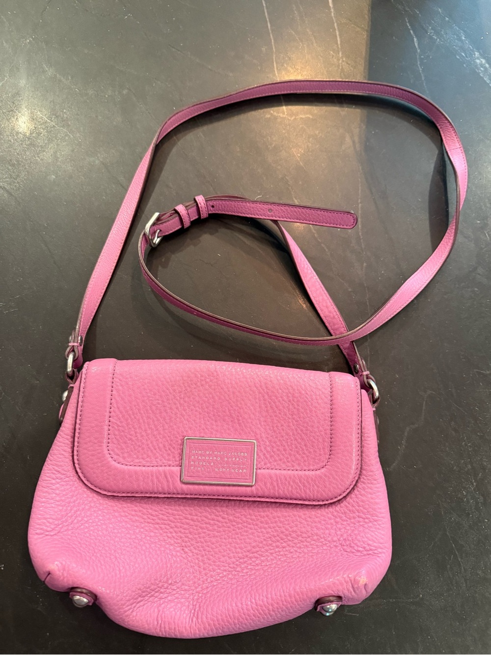Marc By Marc Jacobs Lilac Pebbled Leather Crossbody